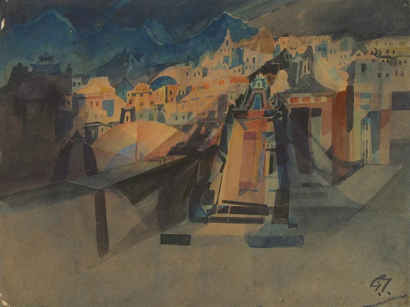 1867-Gaganendranath Tagore - Dwarkapuri